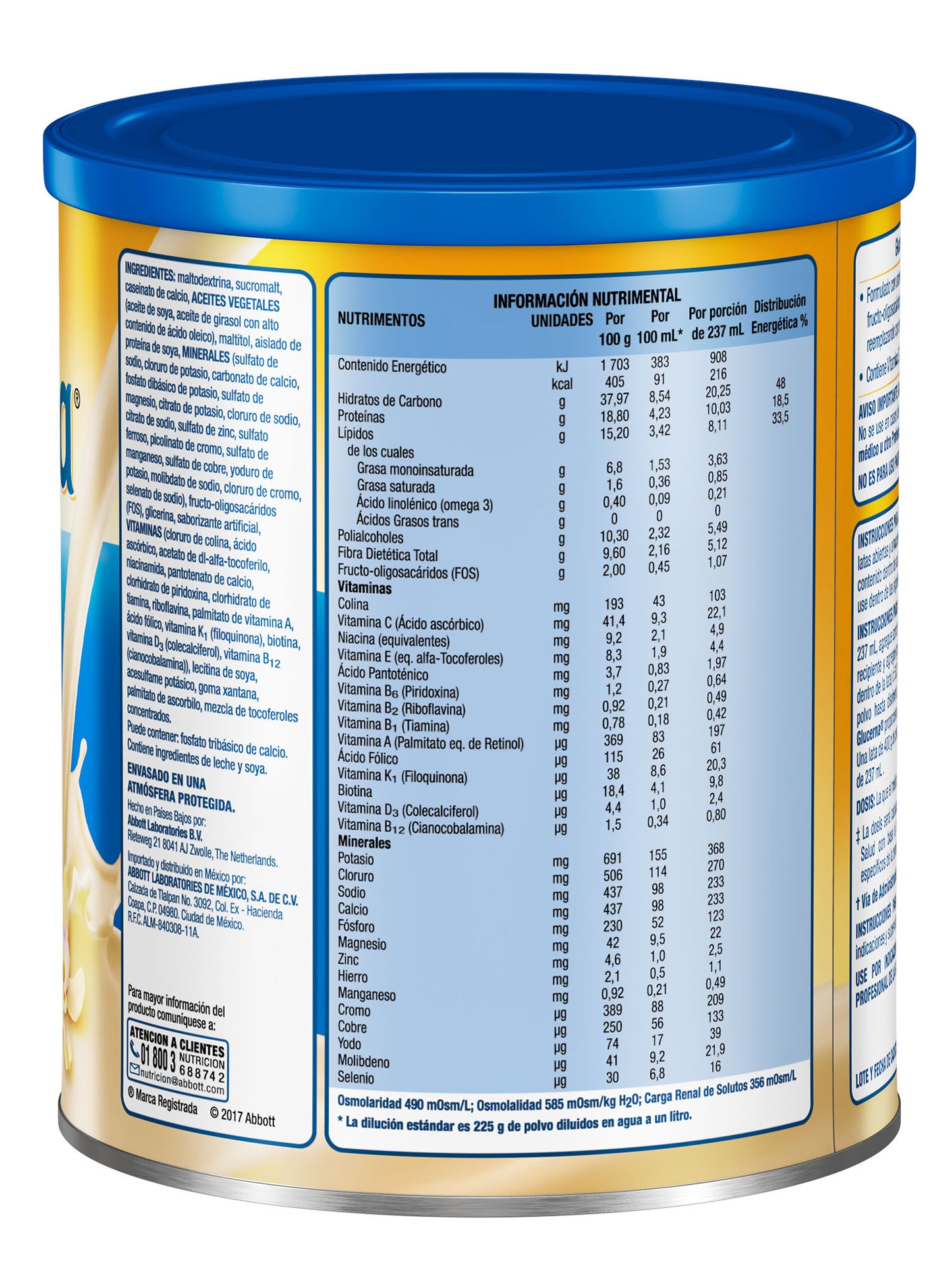 Glucerna 400 gr. Vainilla