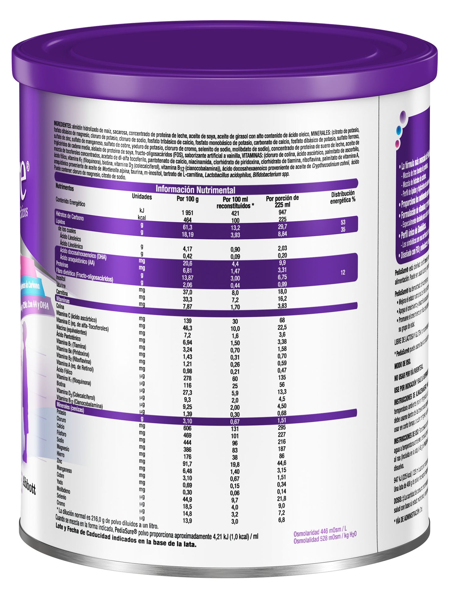 Pediasure 400 gr. Vainilla