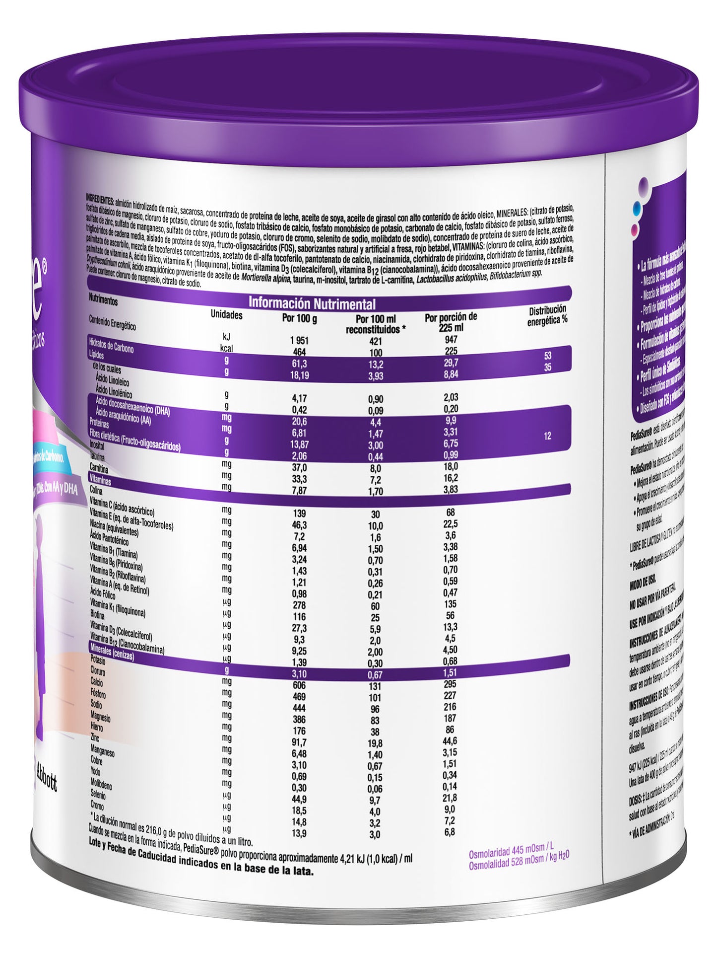 Pediasure 400 gr. Fresa